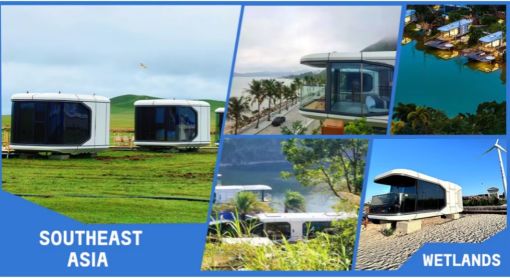 40FT Prefab Portable Luxury Space Capsule House