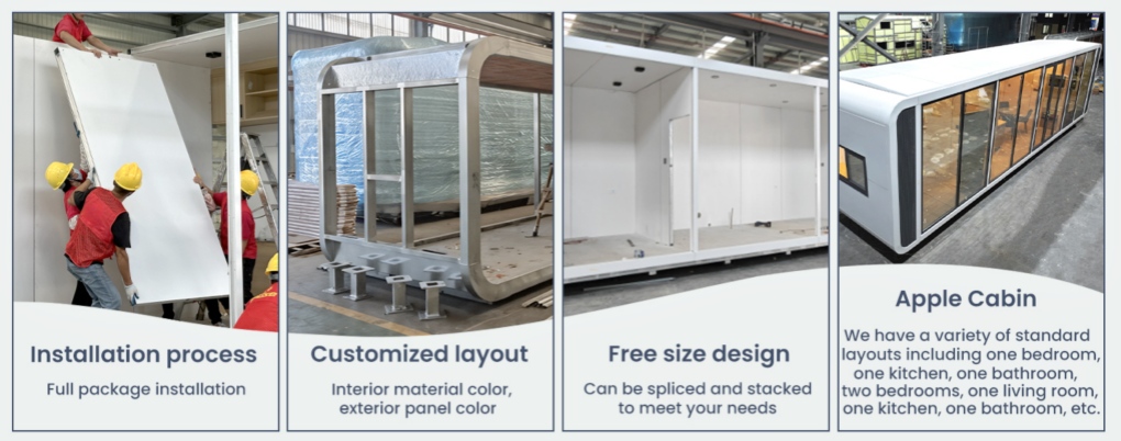 20FT Modern Apple Cabin House Manufacturer