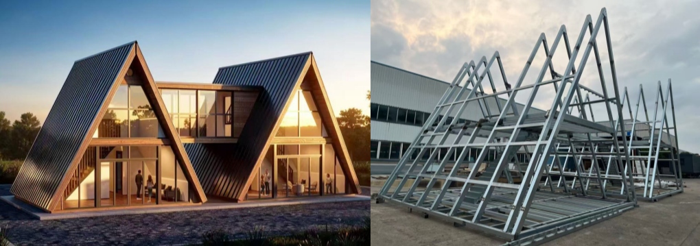 Prefab Modern Design A-Frame Triangle Houses