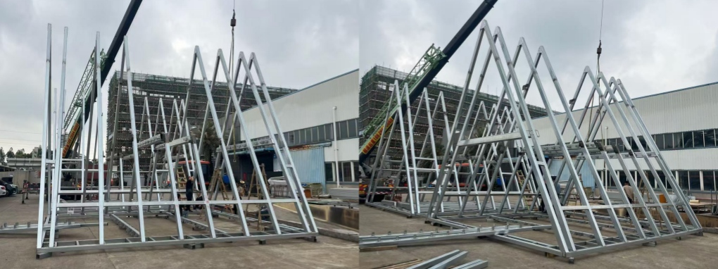 Galvanized Steel Structure Triangular Houses