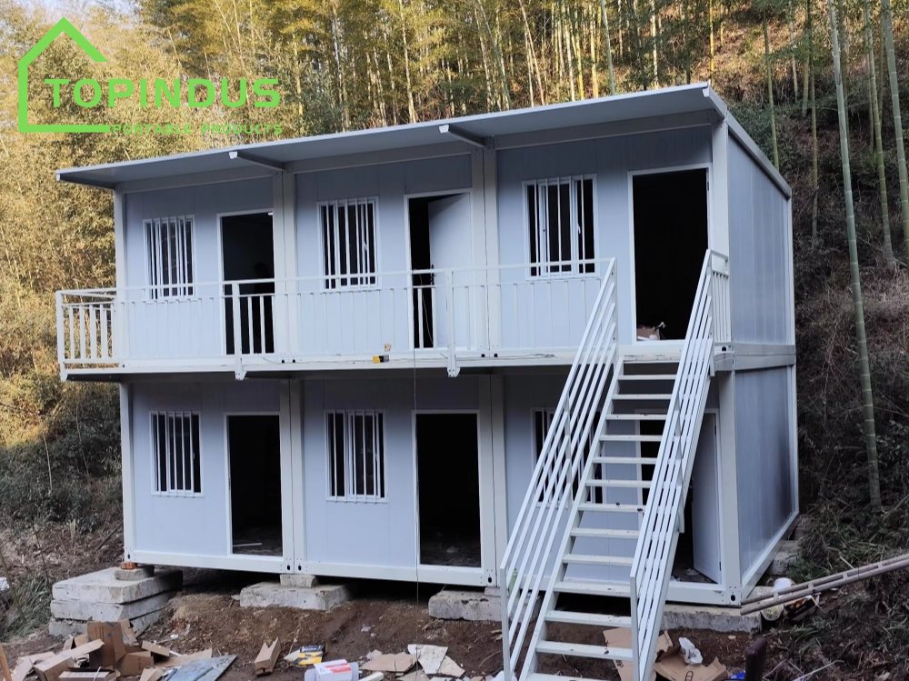 Projeto personalizado de casa container de dois andares na Indonésia.