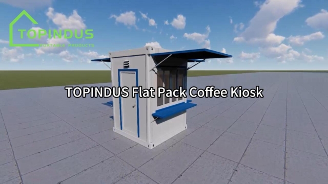 Quiosque de café modular automático TOPINDUS para negócios de café modernos